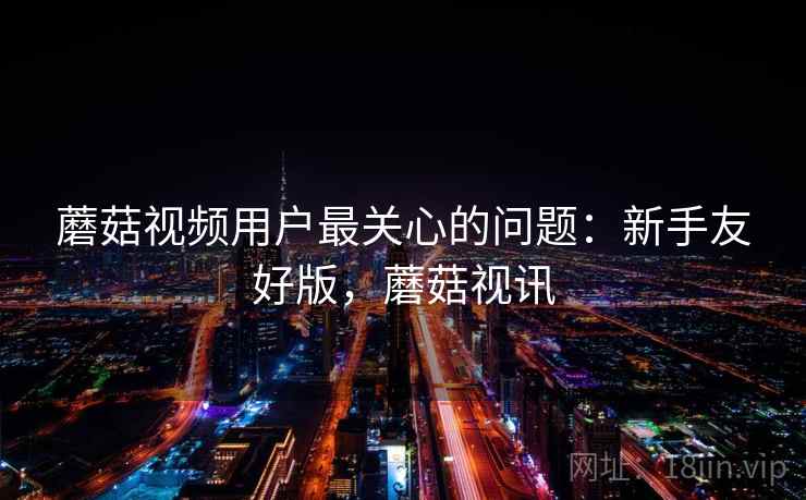 蘑菇视频用户最关心的问题：新手友好版，蘑菇视讯