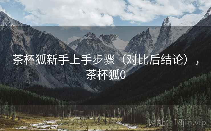 茶杯狐新手上手步骤（对比后结论），茶杯狐0
